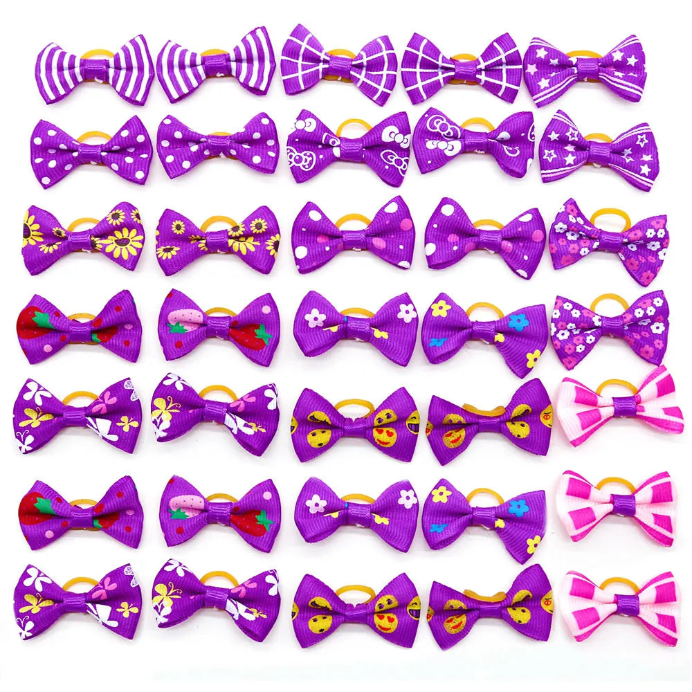 30PCS Pet Bows