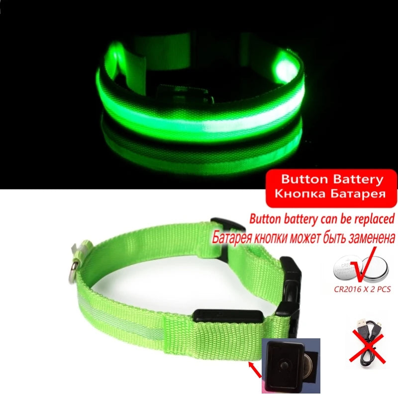 LED Dog Collar For Night