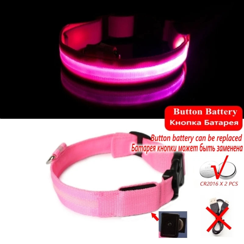 LED Dog Collar For Night