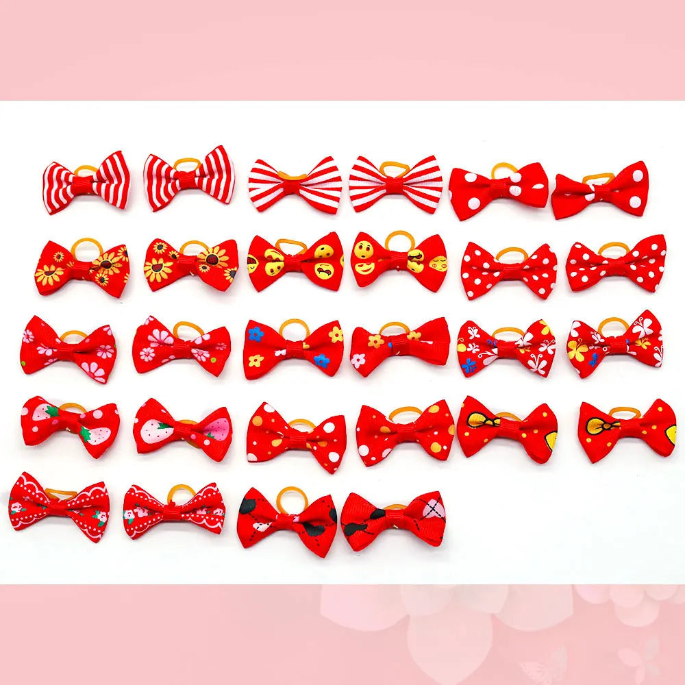 30PCS Pet Bows