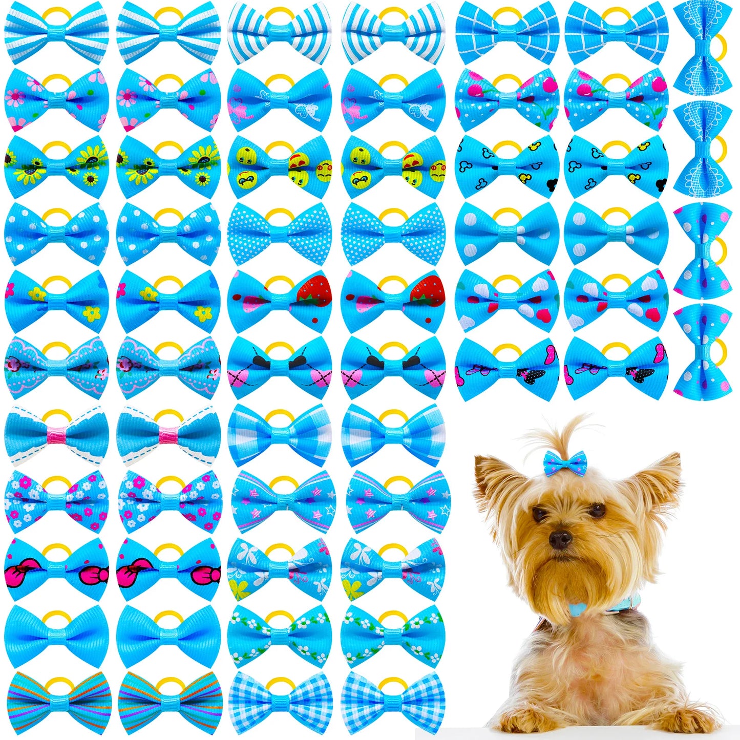 30PCS Pet Bows