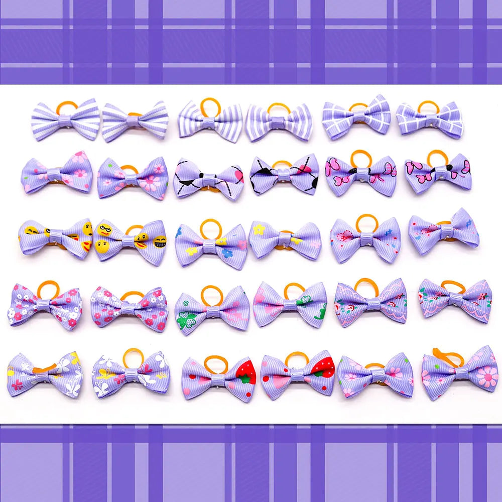 30PCS Pet Bows