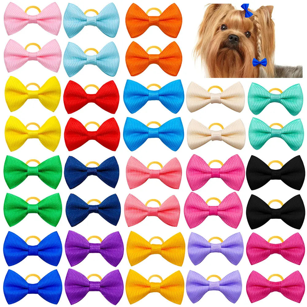 30PCS Pet Bows