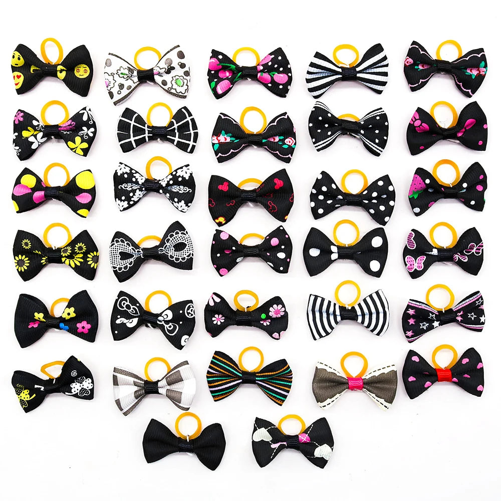 30PCS Pet Bows