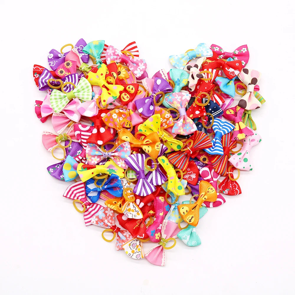 30PCS Pet Bows