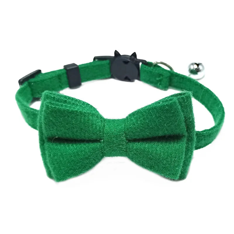 Breakaway Cat Collar Bow Tie and Bell