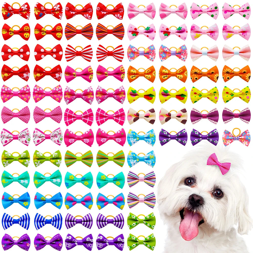 30PCS Pet Bows