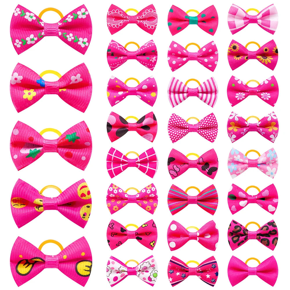 30PCS Pet Bows