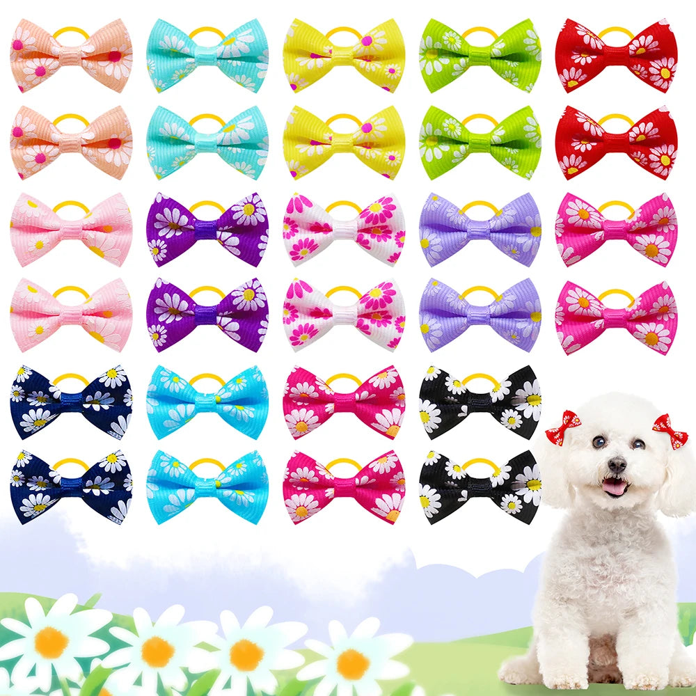 30PCS Pet Bows