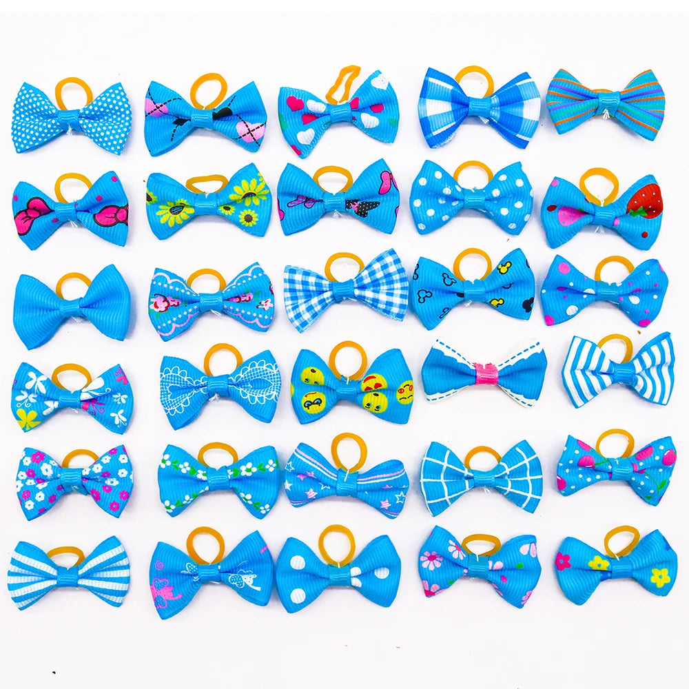 30PCS Pet Bows