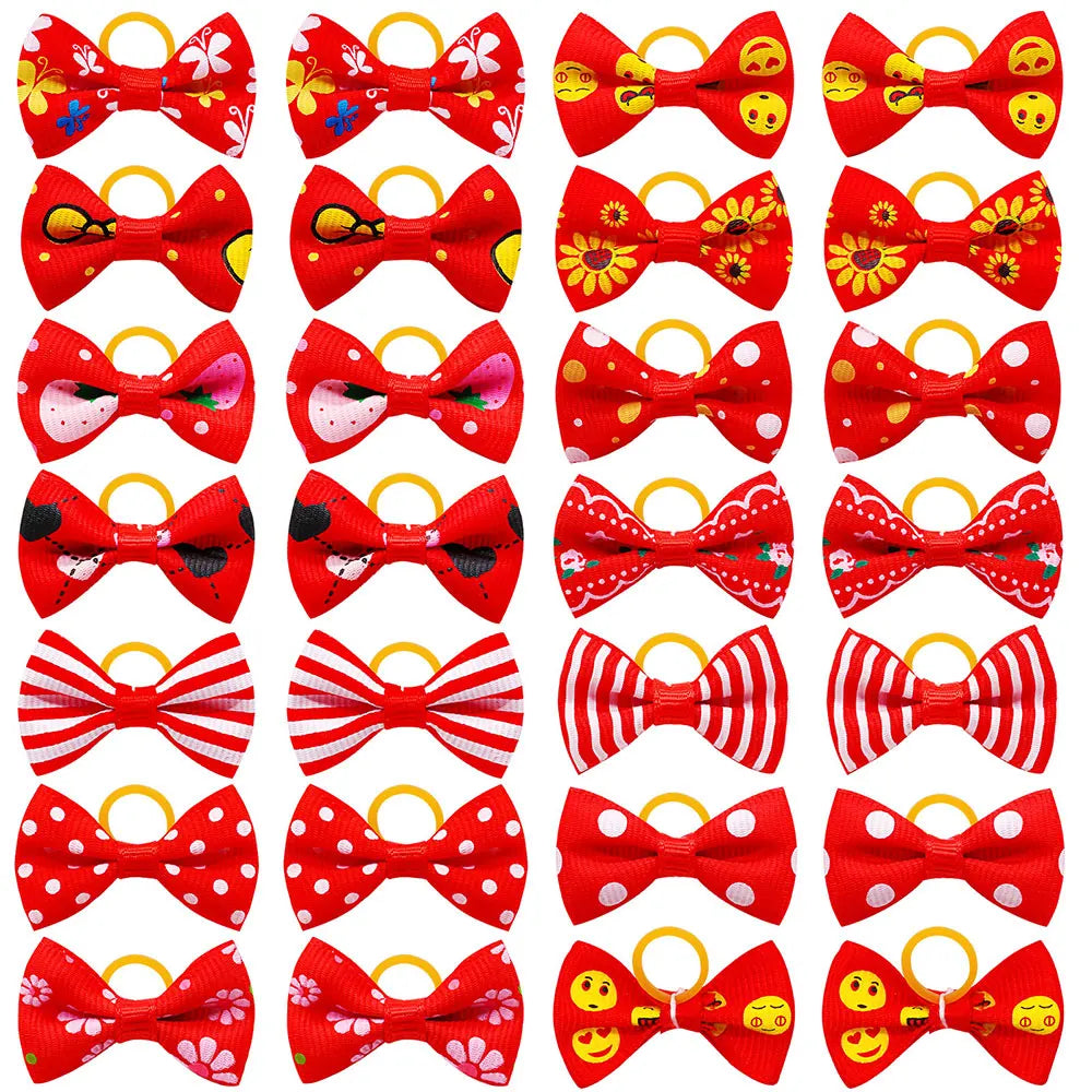 30PCS Pet Bows