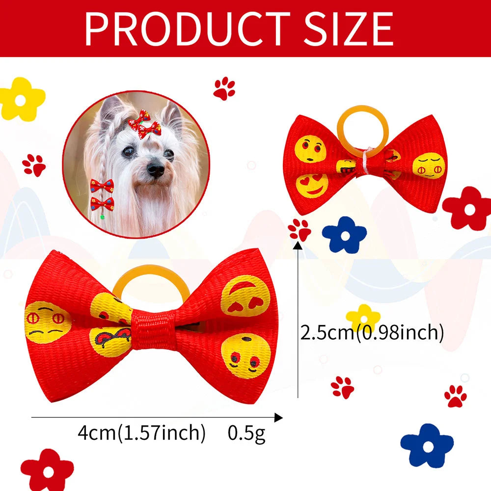 30PCS Pet Bows