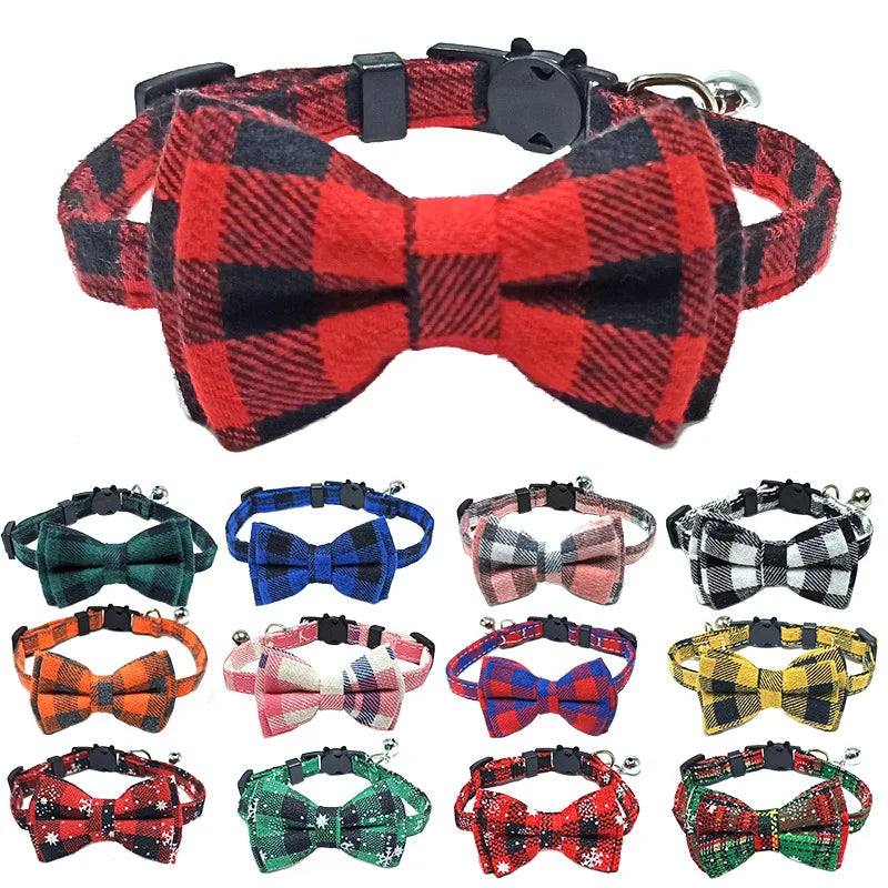 Breakaway Cat Collar Bow Tie and Bell